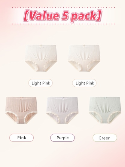 3-7 ​​Packs​​ High-elastic ​​Maternities​​ Panties Antibacterial ​​Gussets​​ & Skin-friendly ​​Fabrics​​ For ​​Mom​​ VEIMIA