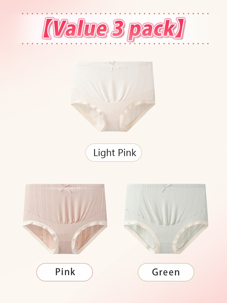 3-7 ​​Packs​​ High-elastic ​​Maternities​​ Panties Antibacterial Gusset & Skin-friendly ​​Fabrics​​ For ​​Mom​​ VEIMIA