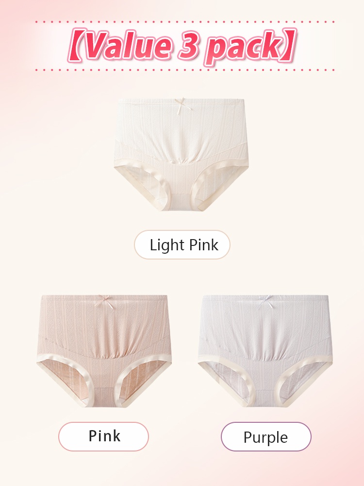 3-7 ​​Packs​​ High-elastic ​​Maternities​​ Panties Antibacterial ​​Gussets​​ & Skin-friendly Fabric For ​​Mom​​ VEIMIA