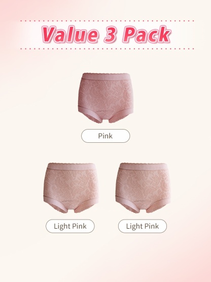 3-7 Pack Seamless Combed Cotton Panties Full Coverage & Sensitive Skin-friendly With Antibacterial Crotch VEIMIA
