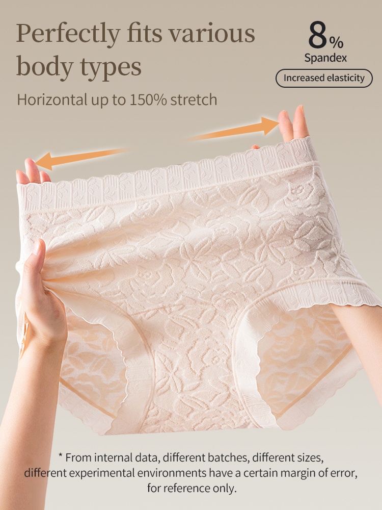 3-7 Pack Seamless Cotton Panties Full Coverage & Sensitive Skin-friendly With Antibacterial Liner VEIMIA
