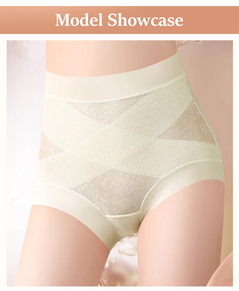 3-7 Packs Seamless High Waist Panties X-band Light Tummy Controls With Breathable & Antibacterial Ice Silk Fabrics VEIMIA