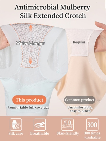 3-7 Packs Seamless High Waist Panty X-bands Light Tummy Controls With Breathable & Antibacterial Ice Silk Fabrics VEIMIA