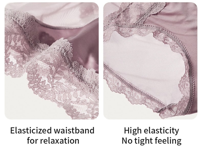 3-7 Packs Sexy Lace Panties X-waist Design Comfortable & Airy With Extended Silk Gussets VEIMIA