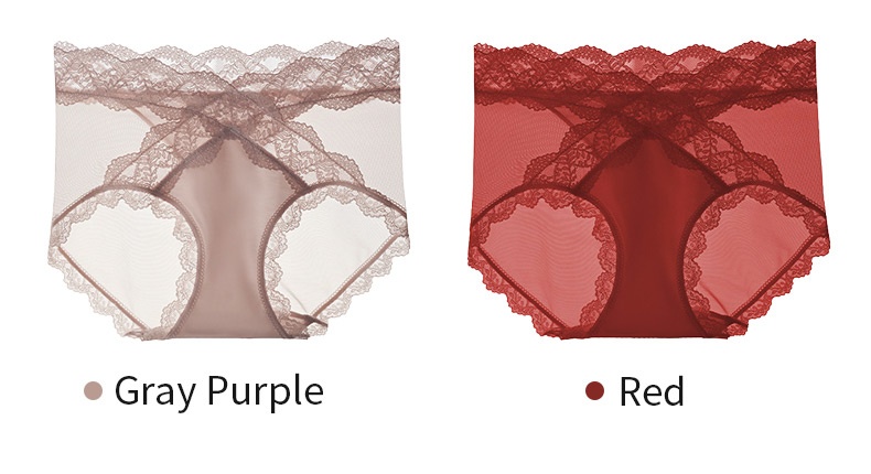 3-7 Bundle Sexy Lace Panties X-waist Design Comfortable & Airy With Extended Silk Gusset VEIMIA