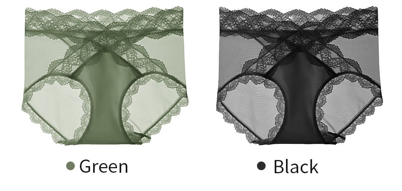 3-7 Bundles Sexy Lace Panties X-waist Design Comfortable & Airy With Extended Silk Gusset VEIMIA