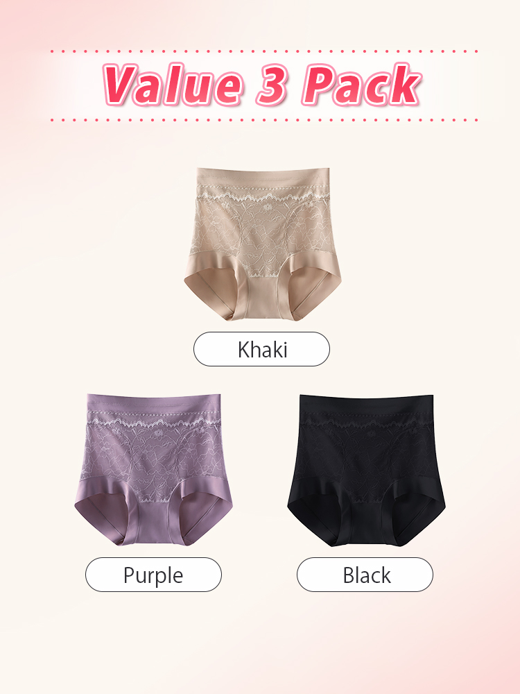 3-7 Pack Shaping High Waist Panties Zone-sculptings, Postpartum Pelvic Recovery & All-day Comforts VEIMIA