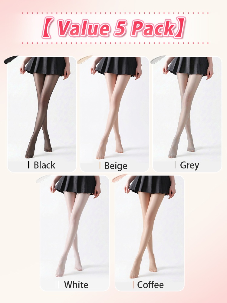 3-7 Bundle Sheer Pantyhose Flaw-concealing & Snag-Proof, Stretch Fit Smooth Leg Look VEIMIA