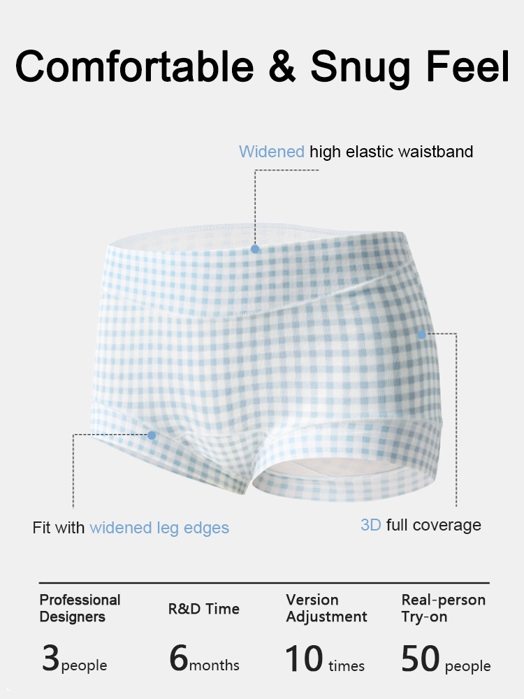 3-7 Pack Soft Seamless Panties 95% Cottons & Full Coverage Boyshorts With Hypoallergenic Antibacterial Gusset VEIMIA