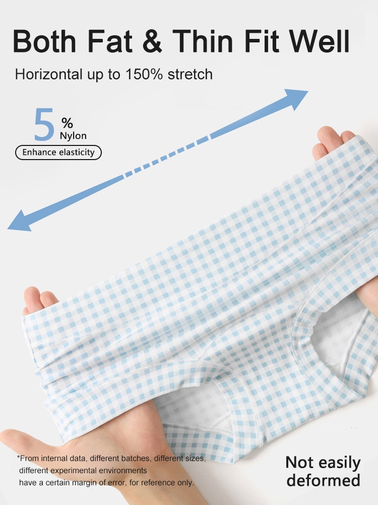 3-7 Packs Soft Seamless Panties 95% Cottons & Full Coverage Boyshort With Hypoallergenic Antibacterial Gusset VEIMIA