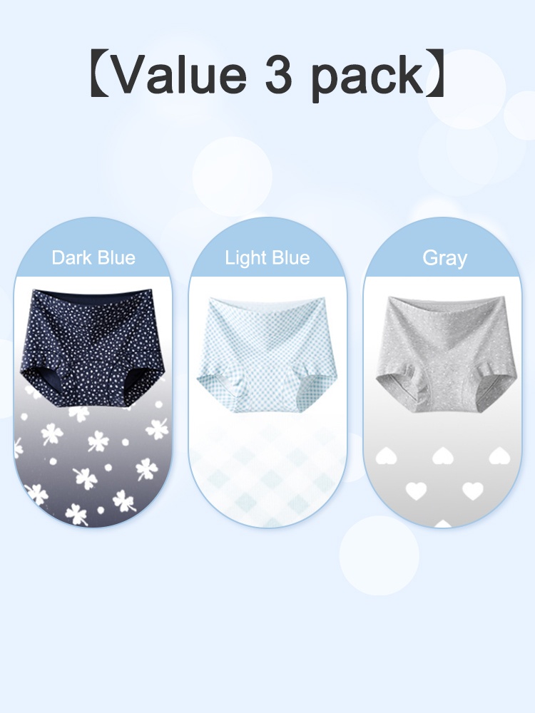 3-7 Pack Soft Seamless Panty 95% Cottons & Full Coverage Boyshort With Hypoallergenic Antibacterial Gussets VEIMIA