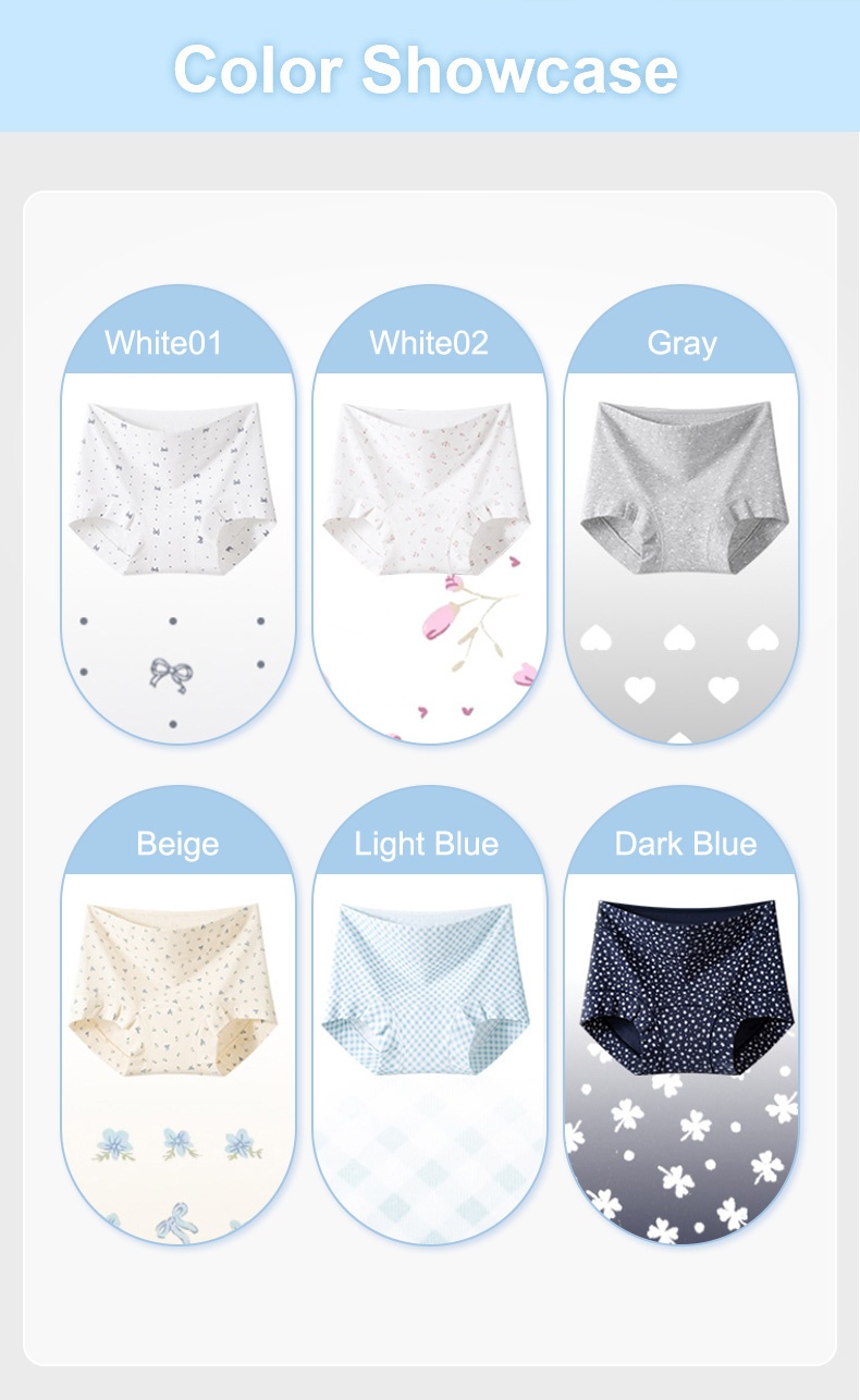 3-7 Packs Soft Seamless Panties 95% Cotton & Full Coverage Boyshorts With Hypoallergenic Antibacterial Gussets VEIMIA