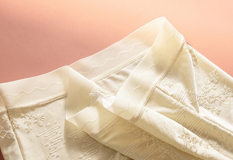 Cloud-like Always Fresh Seamless Jacquard High Waisted Panties Veimia