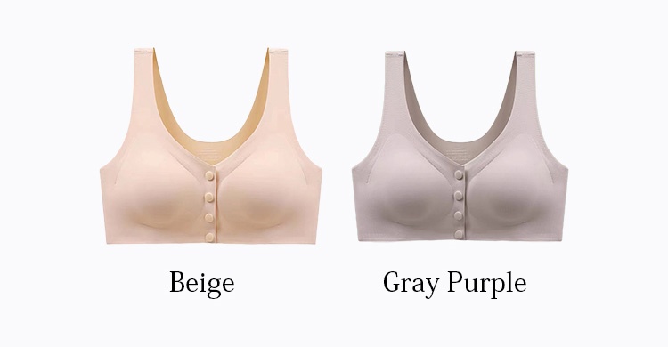 Seamless Front Closure Breathable Mastectomy Bra For Breast Prosthesis Wide Elastic Straps Wirefree VEIMIA