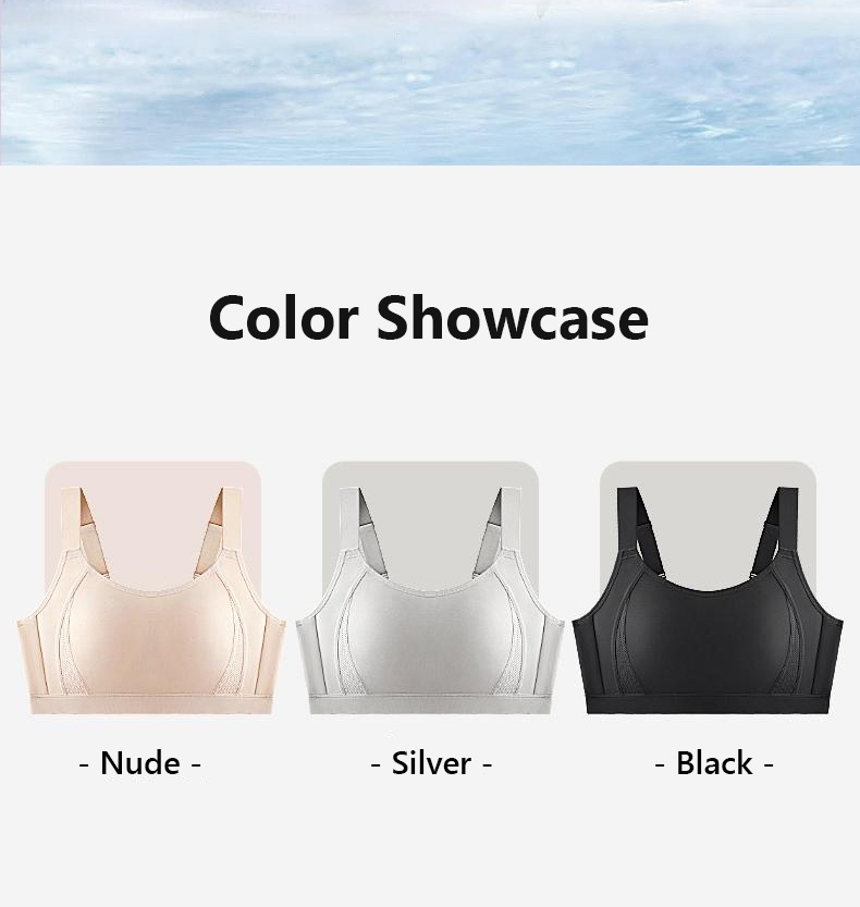 Full Coverage Seamless Minimizer Bras Plus Size Stable Supportive Breathable Sports Bras Anti-shaking VEIMIA