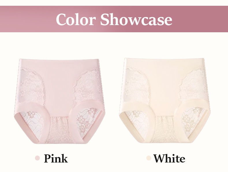 5-7 Packs Chic Lace Panties High-waisted Gentle Control, Breathable & Comfortable VEIMIA