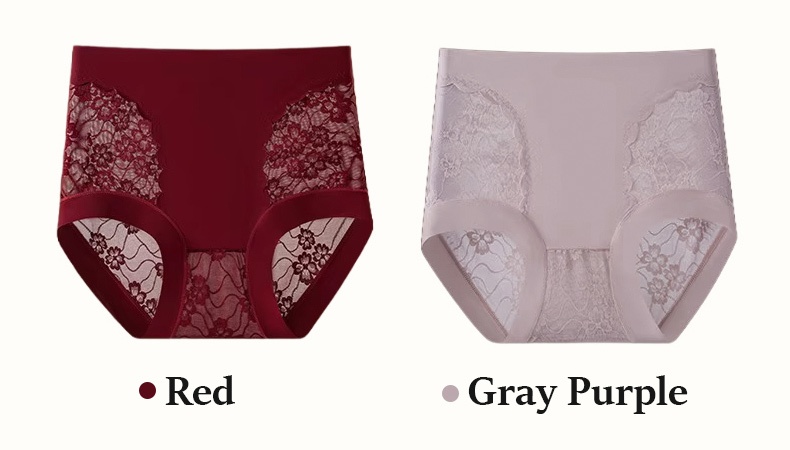 5-7 Packs Chic Lace Panties High-waisted Gentle Controls, Breathable & Comfortable VEIMIA