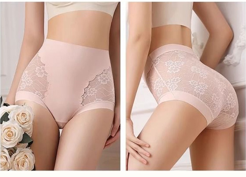 5-7 Pieces Chic Lace Panty High-waisted Gentle Controls, Breathable & Comfortable VEIMIA