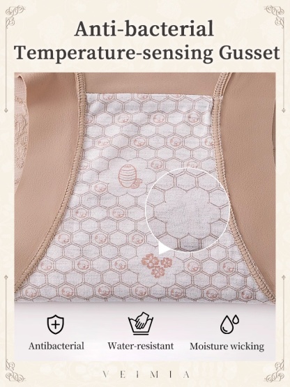 5-7 Piece Chic Lace Panty High-waisted Gentle Control, Airy & Comfortable VEIMIA