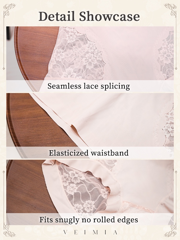 5-7 Piece Chic Lace Panty High-waisted Gentle Controls, Airy & Comfortable VEIMIA