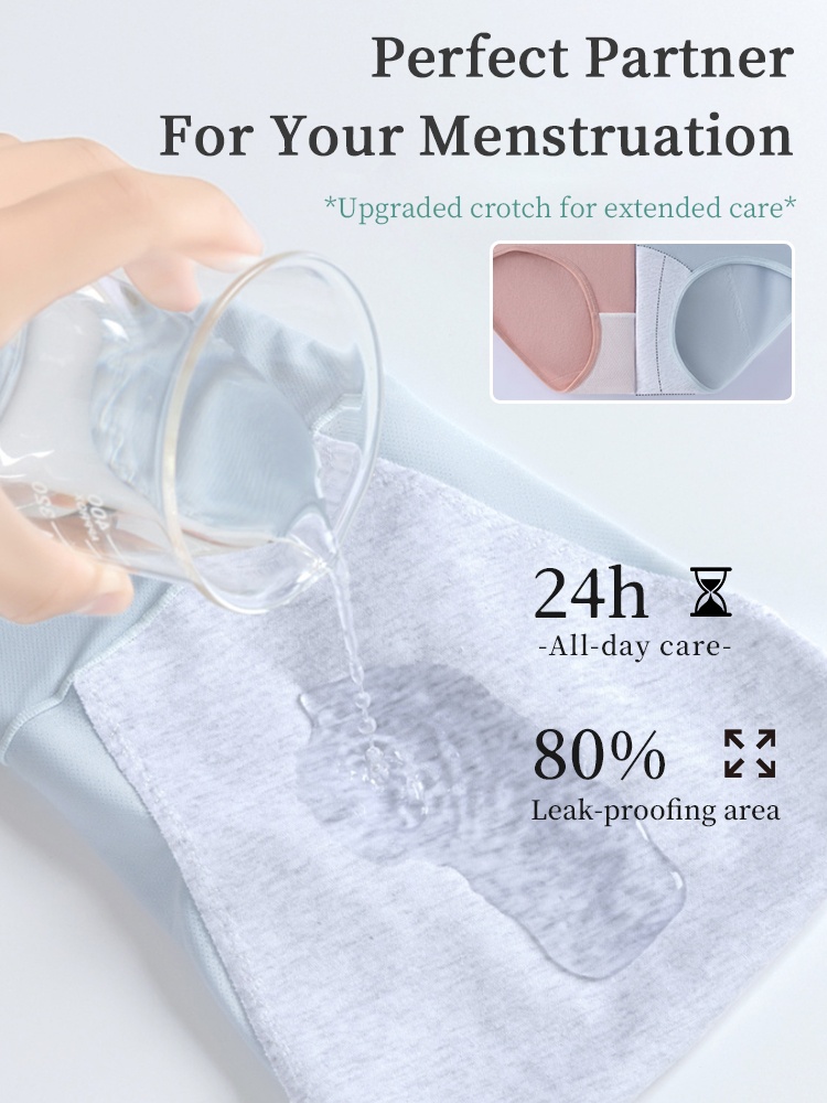 3-7 Pack Leakproof Feminine Underwear With Antibacterial Cotton Gusset For Odor-free Airy Comfort VEIMIA