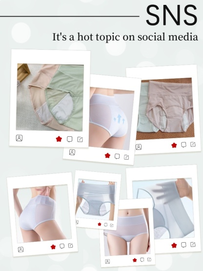 3-7 Pieces Leakproof Hygiene Panties With Antibacterial Cotton Gusset For Odor-free Airy Comfort VEIMIA