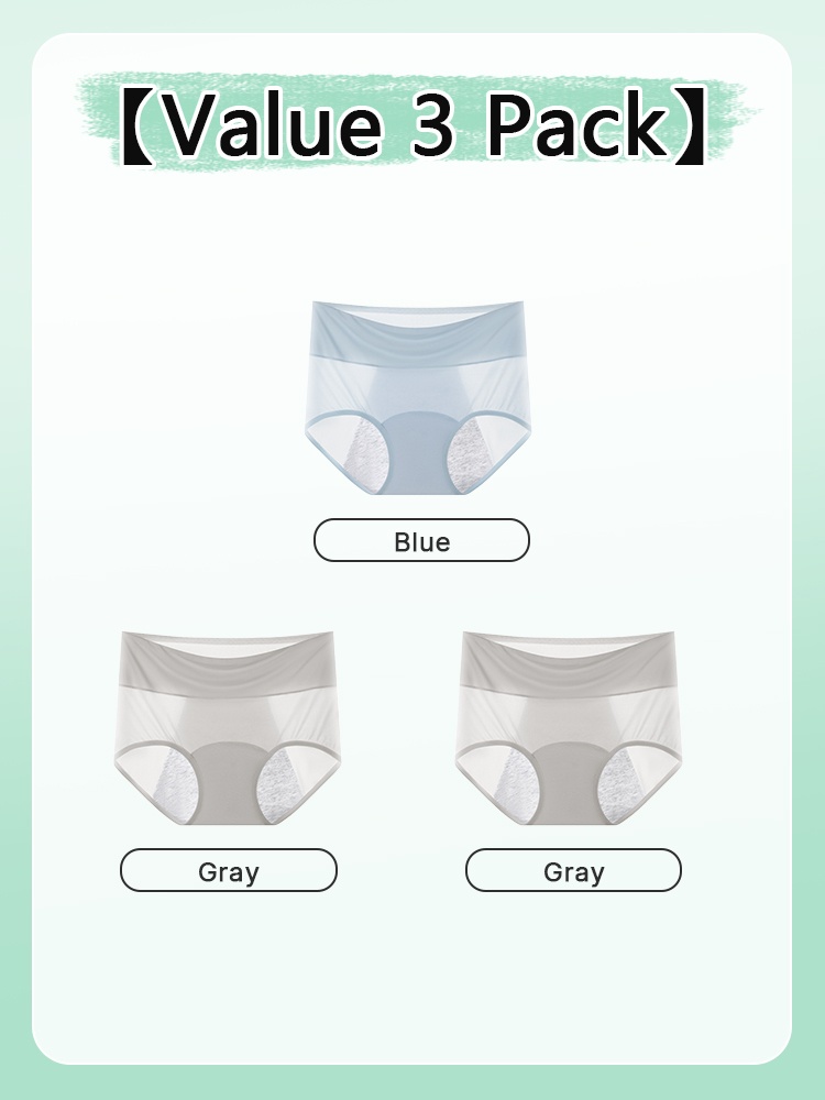 3-7 Pieces Leakproof Comfort Panties With Antibacterial Cotton Gusset For Odor-free Airy Comfort VEIMIA