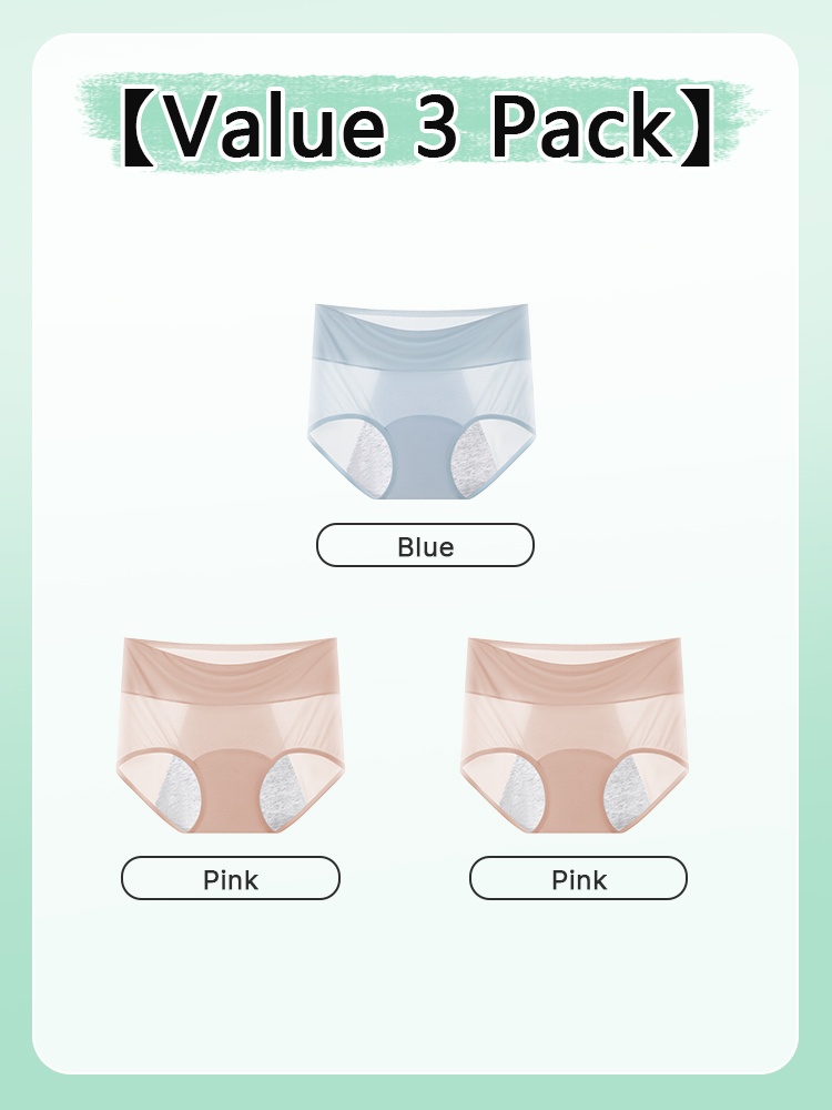 3-7 Pieces Leakproof Hygiene Underwear With Antibacterial Cotton Gusset For Odor-free Airy Comfort VEIMIA