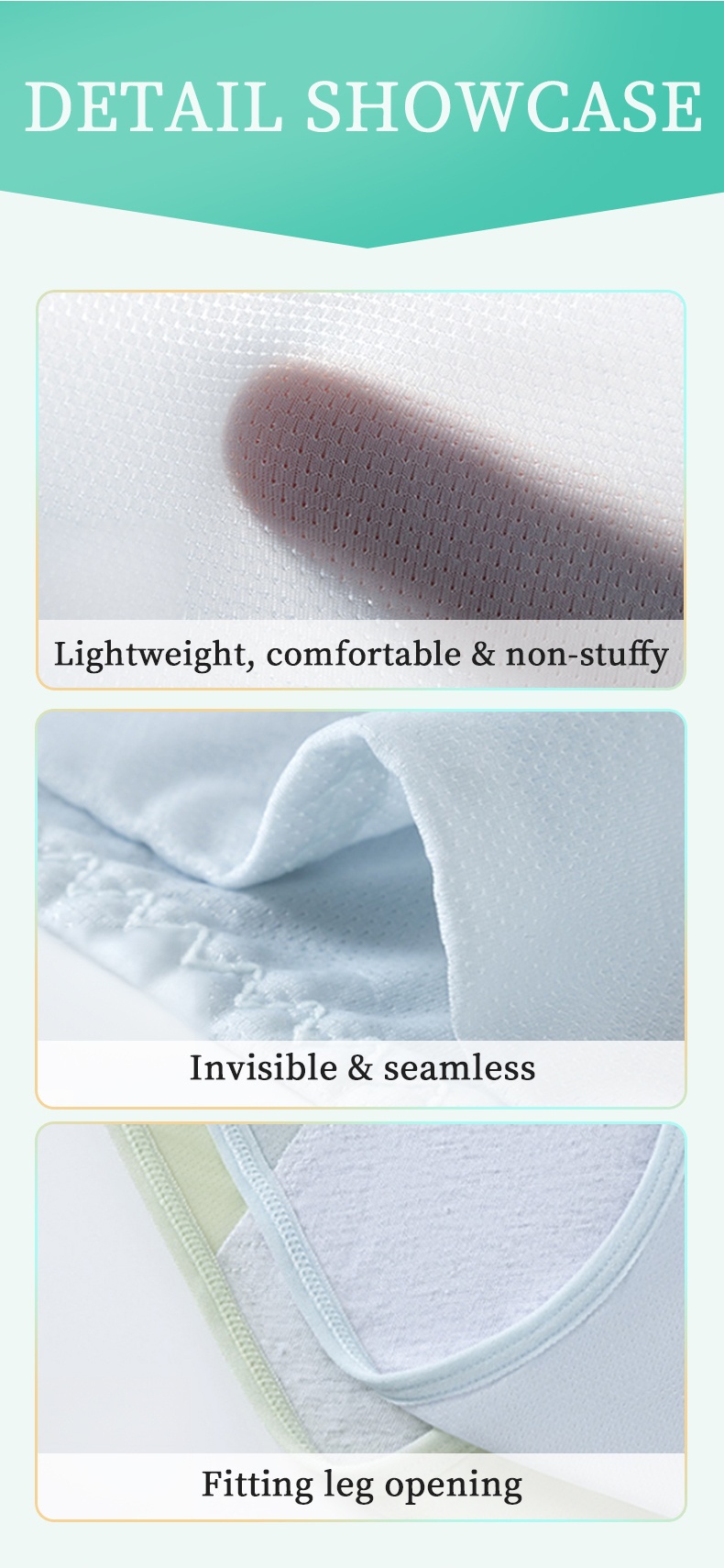 3-7 Pieces Leakproof Menstrual Panties With Antibacterial Cotton Gusset For Odor-free Airy Comfort VEIMIA