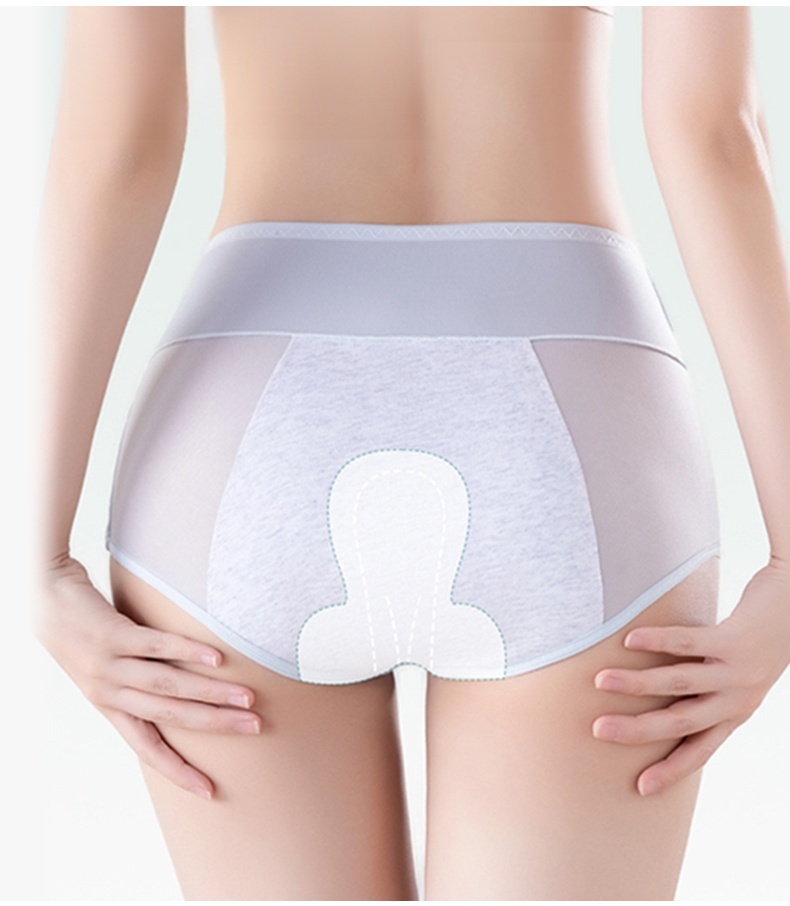3-7 Pack Leakproof Cycle Panties With Antibacterial Cotton Gusset For Odor-free Airy Comfort VEIMIA