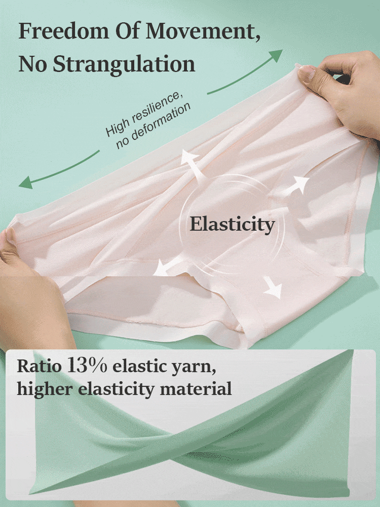 5-7 Pieces Maternity Panties With Soft Fabric, Comfortable Wider Elastic Waistbands & 7A Antibacterial Cares For Mom VEIMIA​