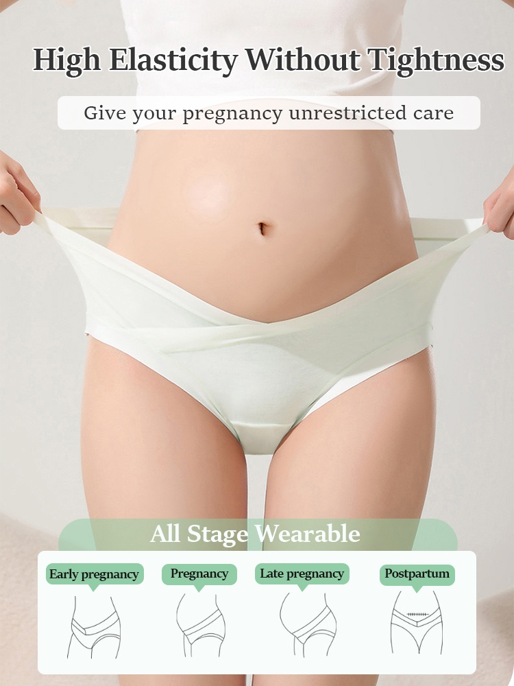 5-7 Piece Maternity Panty With Soft Fabric, Comfortable Wider Elastic Waistband & 7A Antibacterial Care For Mom VEIMIA​