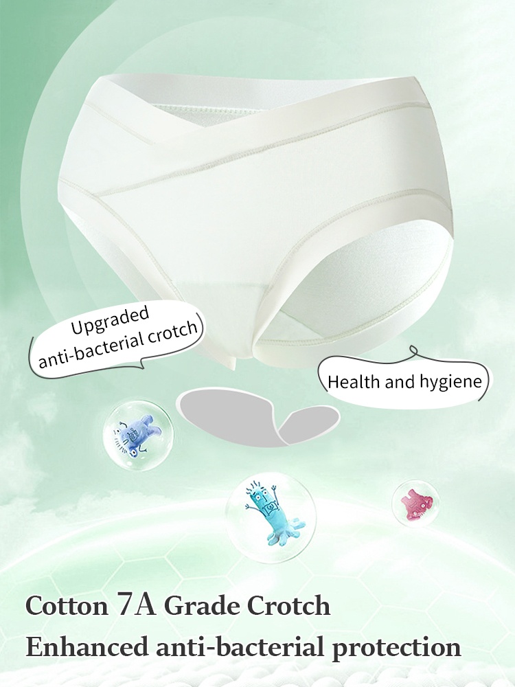 5-7 Piece Maternity Panty With Soft Fabrics, Comfortable Wider Elastic Waistbands & 7A Antibacterial Care For Moms VEIMIA​