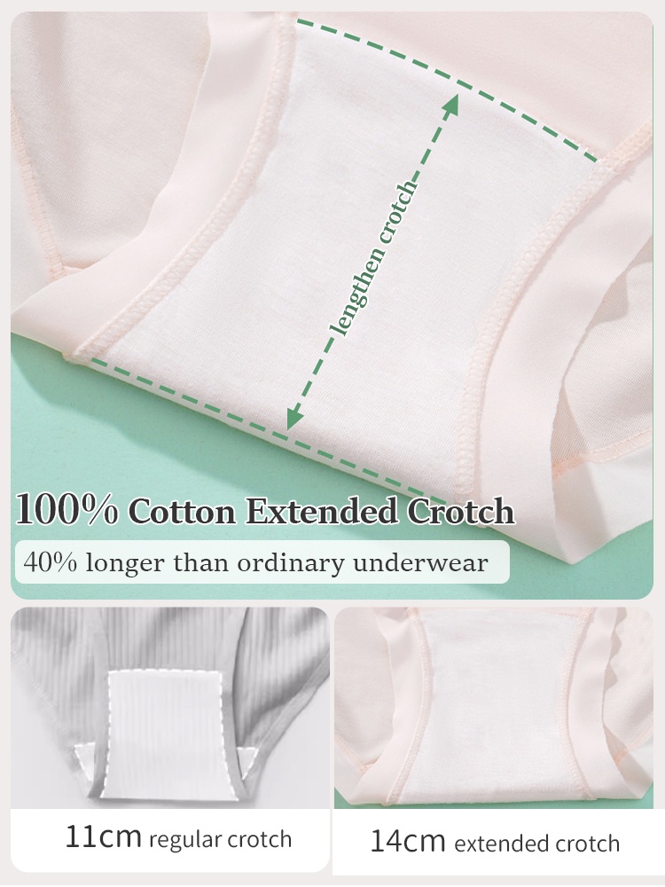 5-7 Pieces Maternity Panties With Soft Fabric, Comfortable Wider Elastic Waistbands & 7A Antibacterial Care For Mom VEIMIA​