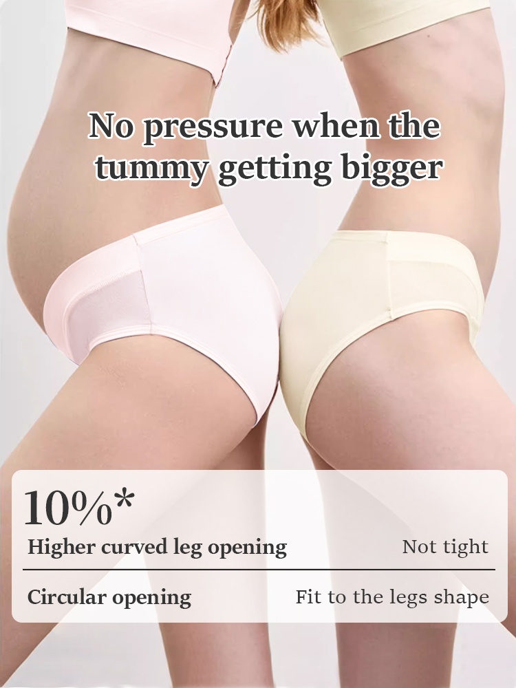 ​​5-7 Pieces Maternity Panties With Soft Fabrics, Comfortable Wider Elastic Waistbands & 7A Antibacterial Cares For Mom VEIMIA​