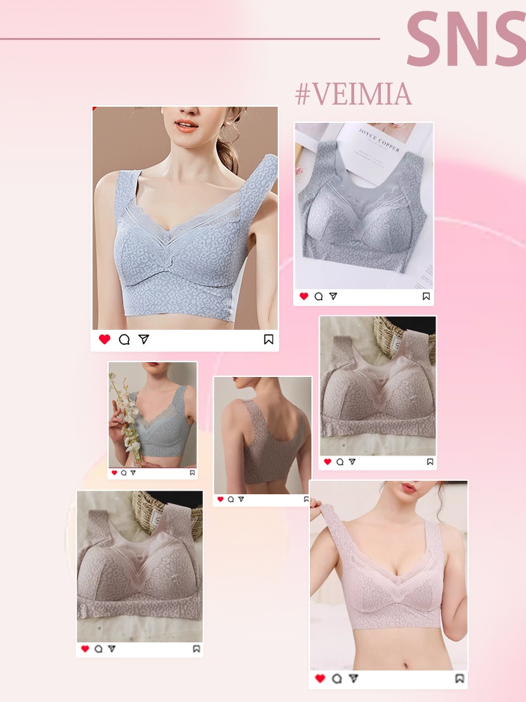 Unrestricted Sleep Bra 24-hours Skin-like Feel, Nighttime Shape Hold & Airflow Soft Material VEIMIA
