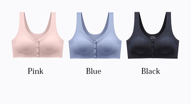 Seamless Front Closure Breathable Mastectomy Bra For Breast Prosthesis Wide Elastic Strap Wirefree VEIMIA