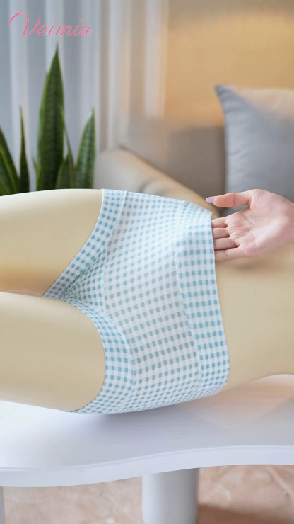 VEIMIA 3-7 Pack Soft Seamless Panties 95% Cotton & Full Coverage Boyshorts With Hypoallergenic Antibacterial Gusset