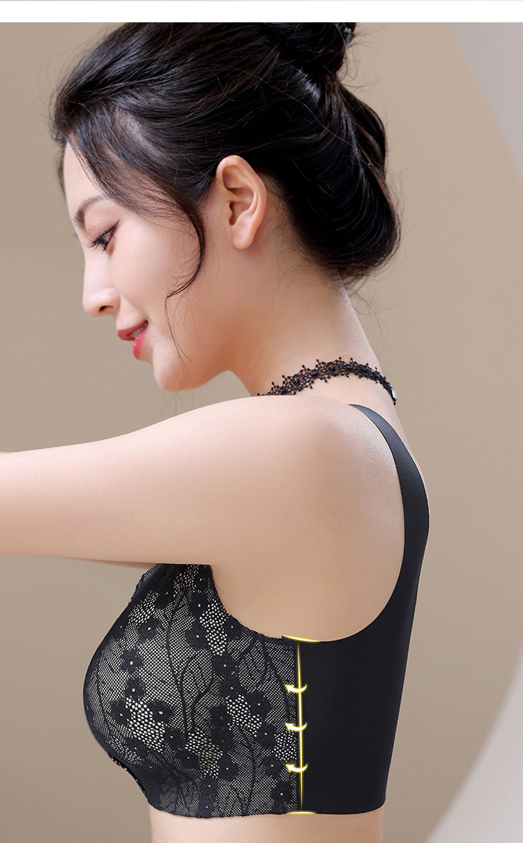 Front Closure Breathable Anti-sagging Seamless Bras VEIMIA