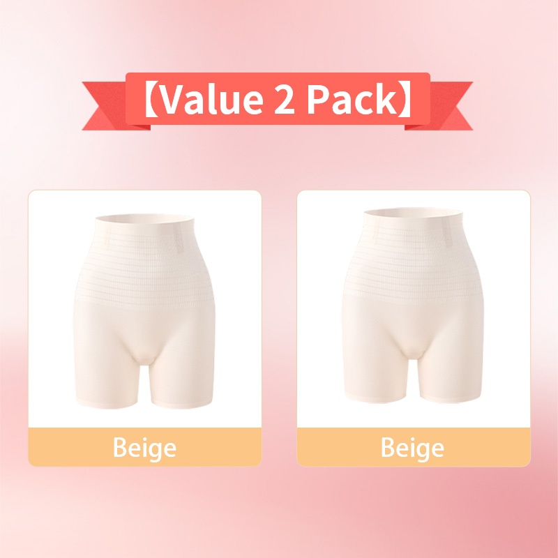 2 Pieces Ultra Thin 3-in-1 Seamless Shapewear Shorts Cool Fabric Without Stuffiness For Tummy Tightening Hip Lifting VEIMIA