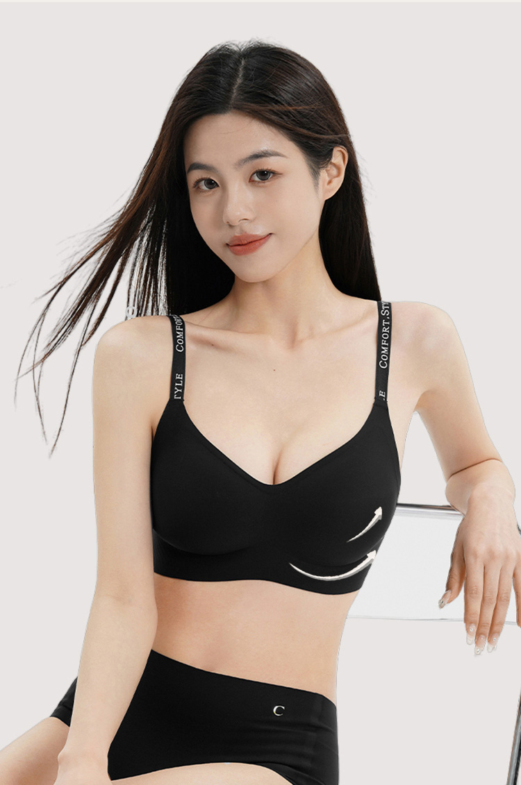 Best Seamless Fashionable Wireless Push Up Bra Support For Anti-sagging And Gathering VEIMIA