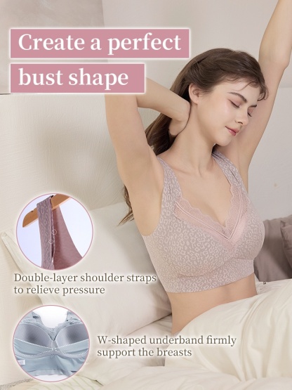 Unrestricted Sleep Bra 24-hour Skin-like Comfort, Nighttime Contours Support & Airflow Soft Fabric VEIMIA