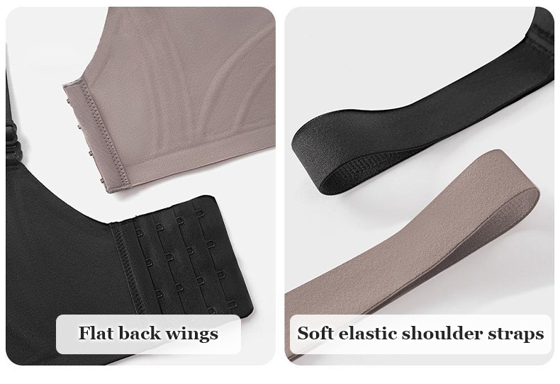 Plus Size Wireless Push Up Bra Anti-Gravity One-piece Seamless 3D Massage Thin Padded Anti-sagging VEIMIA