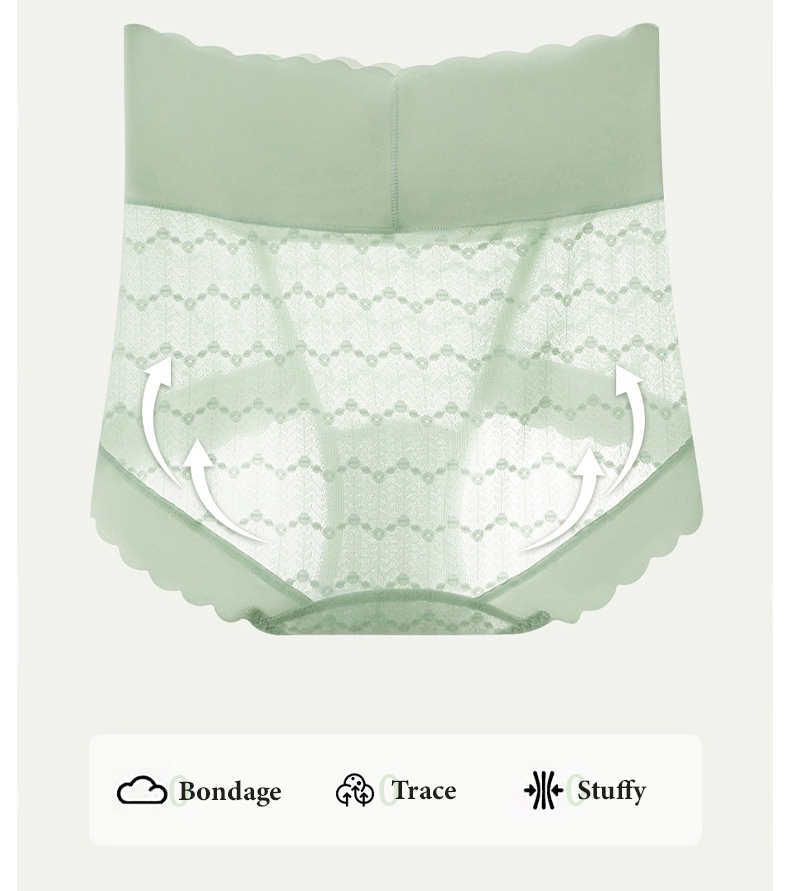 Seamless Sexy Lace Panties Comfortable Wrapping Mulberry Silk Crotch Plus Size Thermal Change Underwear VEIMIA