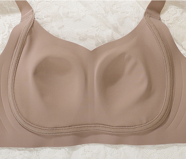 Full Coverage Seamless Wireless Plus Size Minimizing Bra W-shaped Support Inner Cup VEIMIA