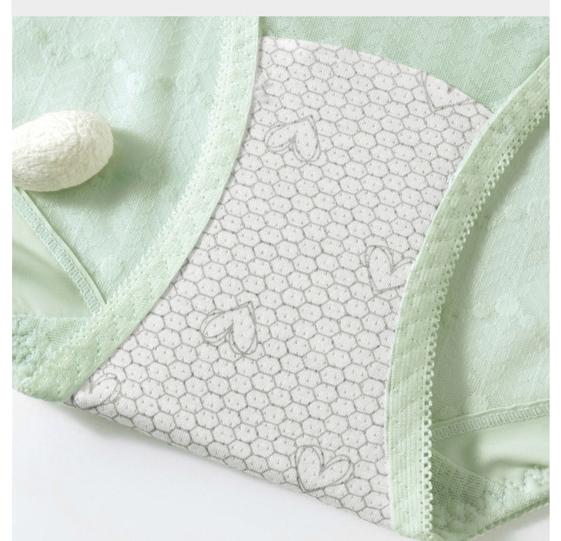 Seamless Sexy Lace Panties Comfortable Wrapping Mulberry Silk Crotch Plus Size Thermal Change VEIMIA