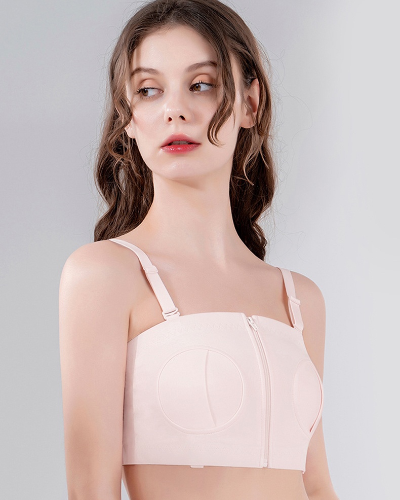 Hands Free Breathable Front Opening Wireless Pumping Bra Adjustable Strap Vemia