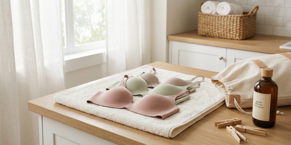 VEIMIA 內衣清洗保養與更換週期示意圖