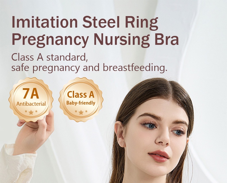 Anti-gravity Supportive Nursing Bra Anti-bacterial Baby-friendly Fabric Easy Breastfeeding VEIMIA