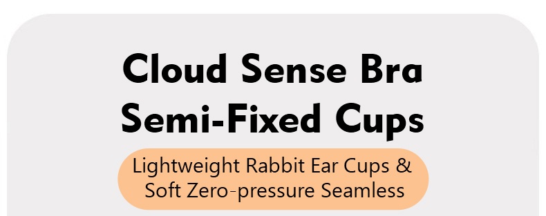 Sports Style Full Coverage Minimizer Bras Seamless Cloud Sense Semi-fixed Cups VEIMIA